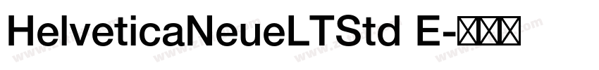 HelveticaNeueLTStd E字体转换